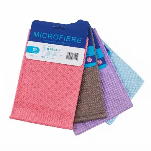 دستمال ناژه سایز ۴۰در۴۰ مدل شطرنجی برند Cloth ویژه شیشه
